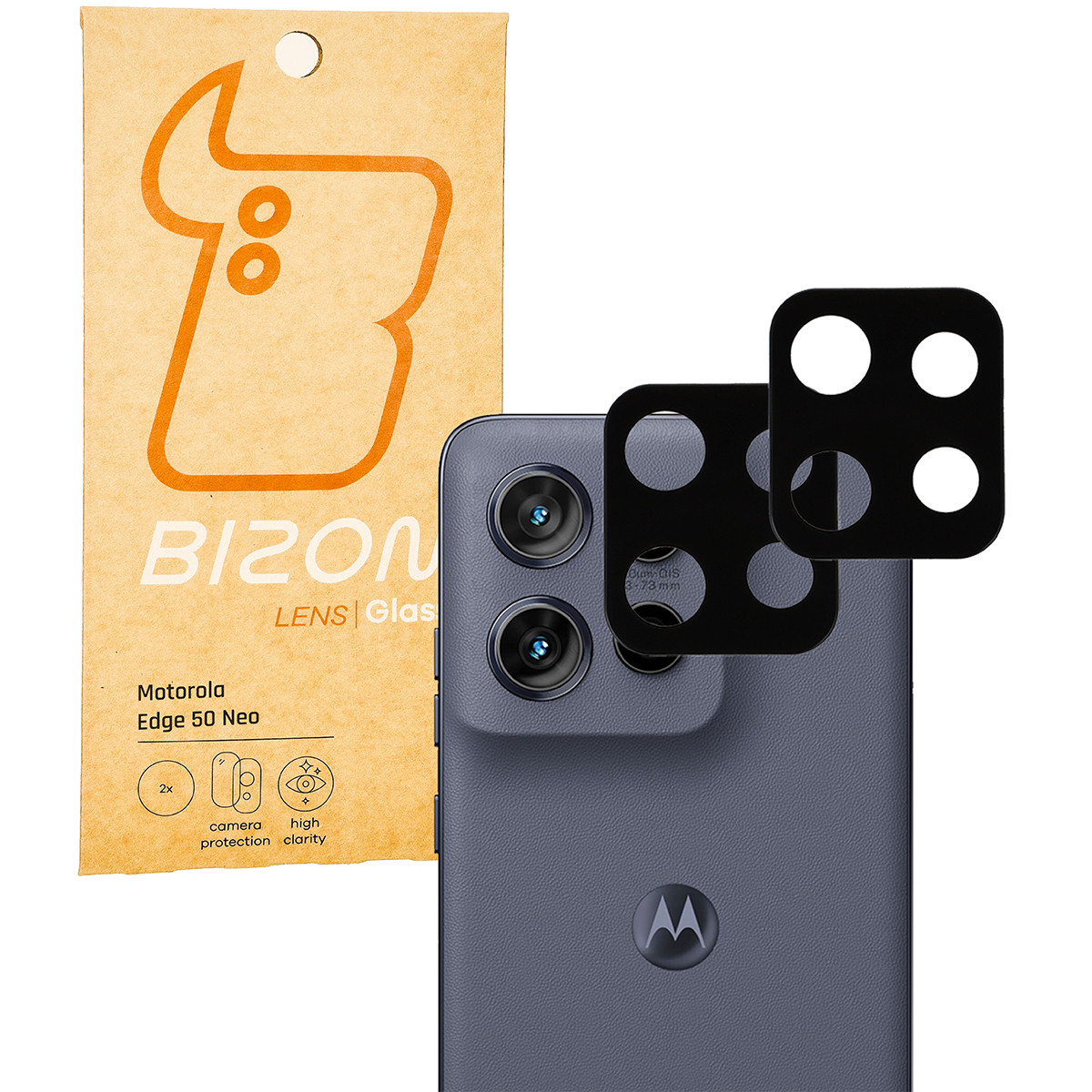 Szkło na aparat Bizon Glass Silk Lens do Galaxy A16 4G/5G, 2 sztuki